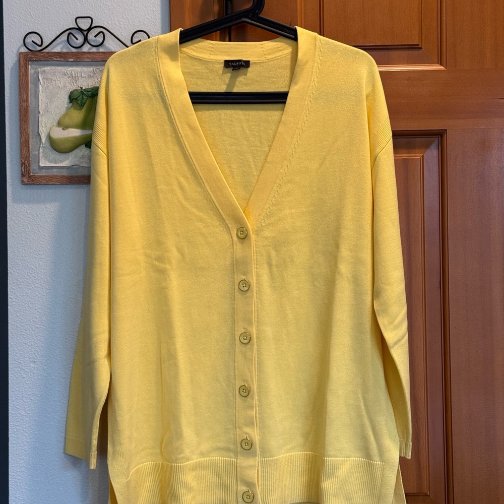 Butter Yellow Talbots Cardigan